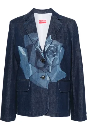 Kenzo Rose denim blazer