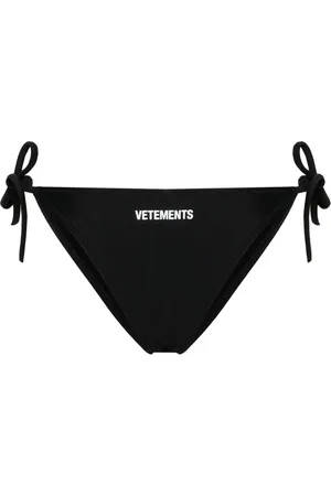Vetements Logo-print tied bikini bottom