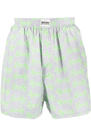 Natasha Zinko All-over slogan-print cotton shorts