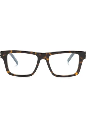 Saint Laurent Tortoiseshell square-frame glasses