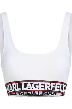 Karl Lagerfeld Logo-underband bikini top