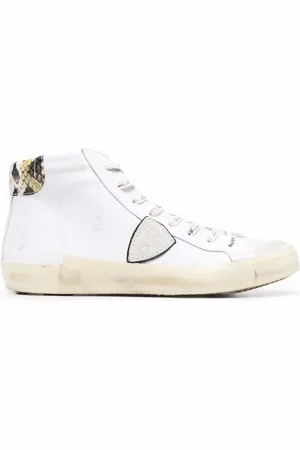 Philippe model PRSX calfskin snakeskin-effect sneakers