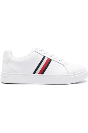 Tommy Hilfiger Essential tape-detail leather sneakers