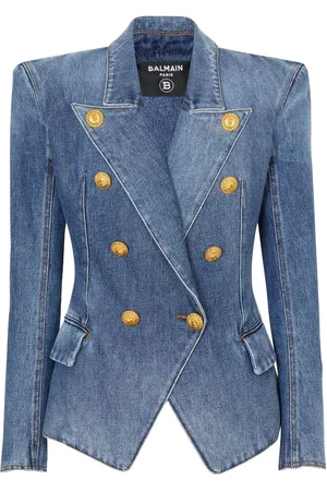 Balmain Double-breasted denim jacket