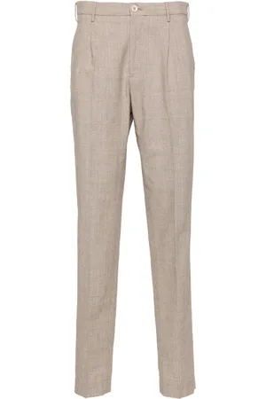 Incotex Houndstooth tapered trousers