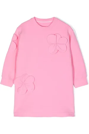 JNBY by JNBY Floral-appliqué cotton sweater dress