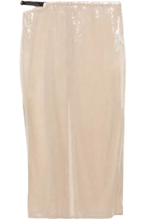 Courrèges Glitter long skirt