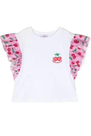 Chiara Ferragni Logo-print draped-sleeves T-shirt