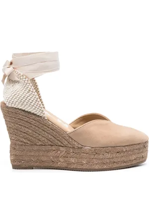 MANEBI Hamptons 110mm wedge espadrilles