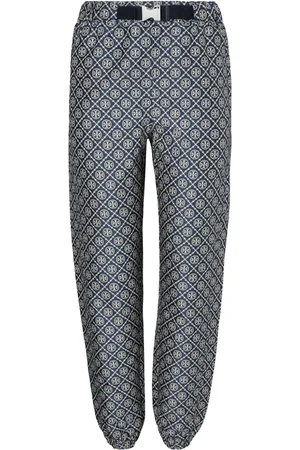 Tory Burch T Monogram tech jacquard trousers