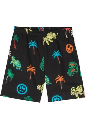 BARROW Palm tree-print shorts