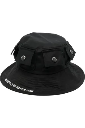 MOSTLY HEARD RARELY SEEN Logo-embroidery cotton bucket hat