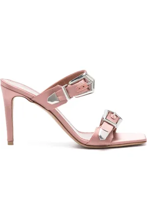 PARIS TEXAS Ursula 85mm satin mules