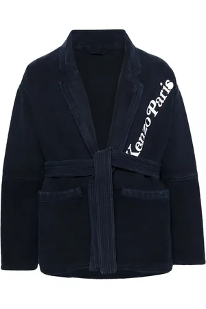 Kenzo Logo-patch cotton jacket