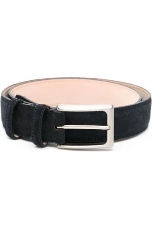 N.PEAL Buckled suede belt