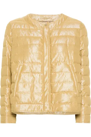 HERNO Lurex quilted down jacket