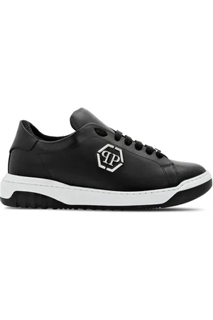 Philipp Plein Logo-appliqué leather sneakers