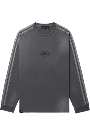 FIVE CM Stripe-trim long-sleeve T-shirt