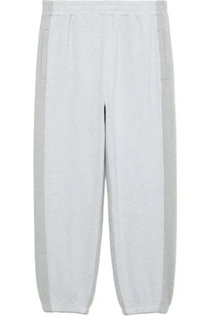 FIVE CM Two-tone cotton-blend track pants