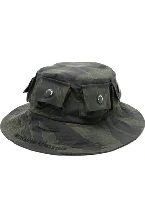 MOSTLY HEARD RARELY SEEN Camouflage-print cotton bucket hat