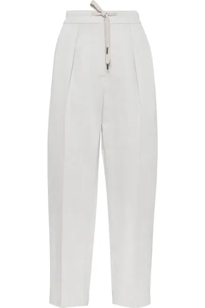 Brunello Cucinelli Straight-leg gabardine trousers