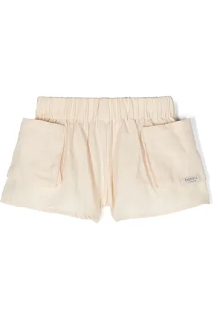 Donsje Elasticated-waist cotton shorts