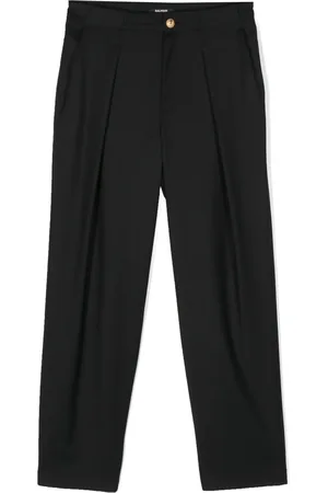 Balmain Pleat-detailing wool chino trousers