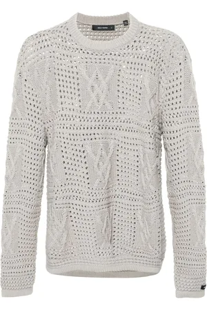 Daily paper Crochet-knit cotton jumper
