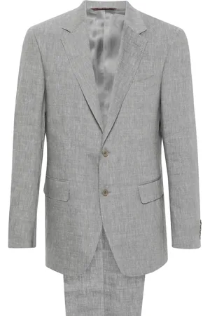 CANALI Slub-texture suit