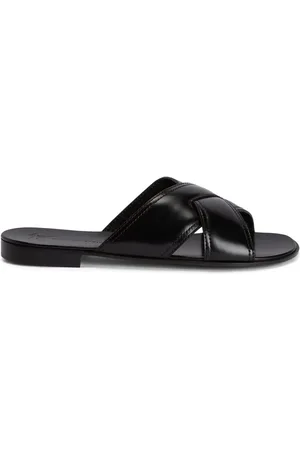 Giuseppe Zanotti Flavio leather flat slides