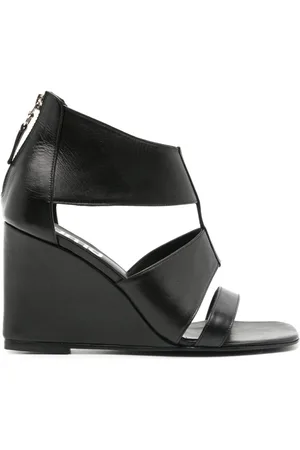 Uma Raquel Davidowicz Game 100mm leather wedge sandals