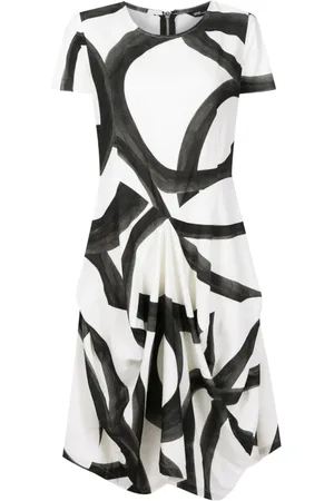 Uma Raquel Davidowicz Abstract-pattern draped dress