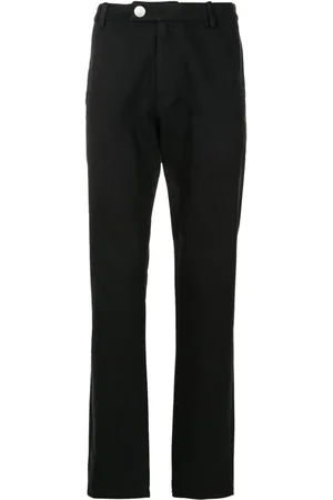 Uma Raquel Davidowicz Logo-patch cotton tapered trousers