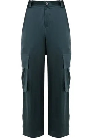 Uma Raquel Davidowicz Straight-leg silk cargo trousers