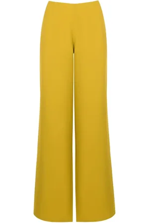 MSGM high-waist palazzo pants - Yellow