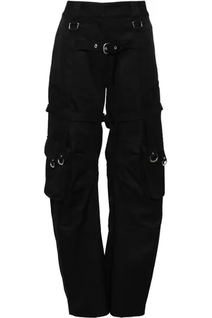 OFF-WHITE CO cotton straight-leg trousers