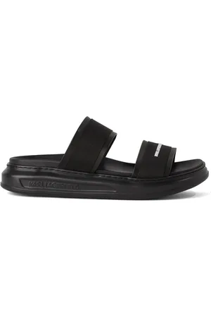 Karl Lagerfeld Kapri logo-embossed slides