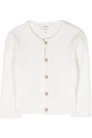TEDDY & MINOU Button-up ribbed-knit cardigan