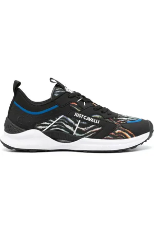 Roberto Cavalli Tiger-print running sneakers