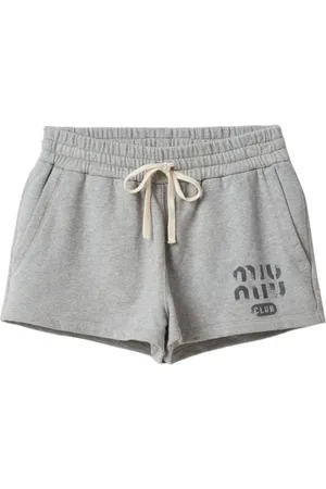 Miu Miu Crystal Paperbag Wool Shorts - Bergdorf Goodman