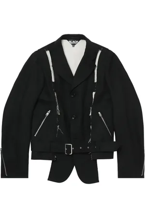 Comme des Garçons Cut-out detailed biker jacket