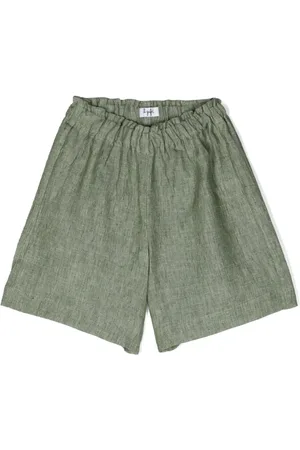 Il gufo Wide-leg linen shorts