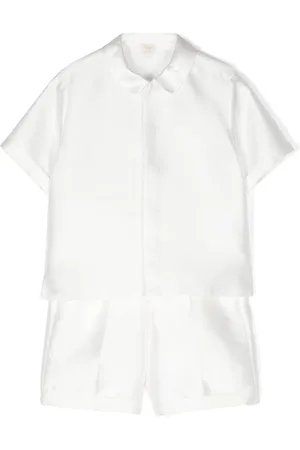Il gufo Tailored satin short set