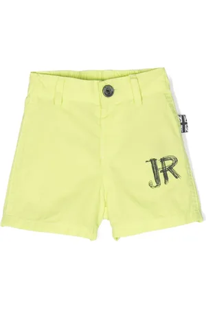 John Richmond Logo-print cotton shorts
