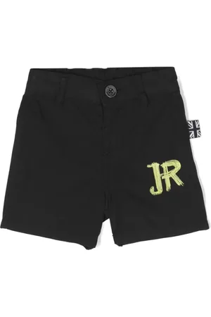 John Richmond Logo-print cotton shorts