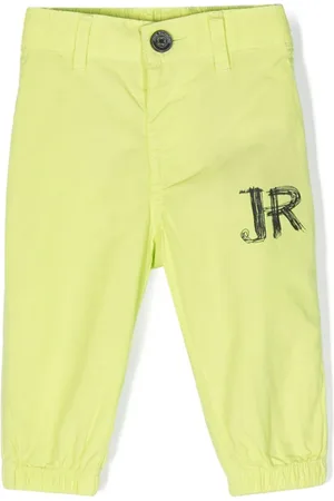 John Richmond Logo-print cotton trousers