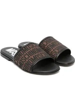 Moschino Monogram-jacquard slides