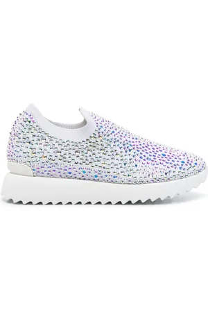 LE SILLA Claire crystal-embellished sneakers