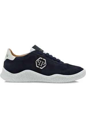 Philipp Plein Logo-plaque suede sneakers
