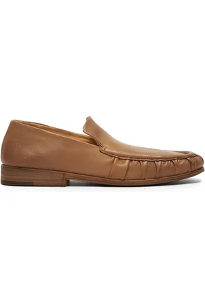 MARSÈLL Almond-toe leather loafers